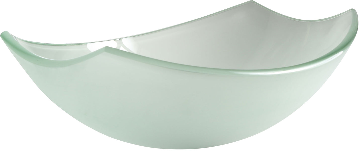 Pendant Series Deco-Glass Vessel Sink in Lustrous Frosted with Harmony Faucet - Luxe Bathroom Vanities