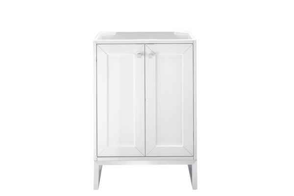 James Martin Chianti 24" Single Vanity Cabinet with Metal Base (No Top) - Luxe Bathroom Vanities