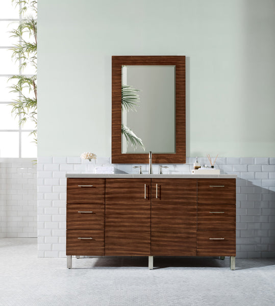 James Martin Metropolitan 60" Single Vanity with 3 CM Countertop - Luxe Bathroom Vanities