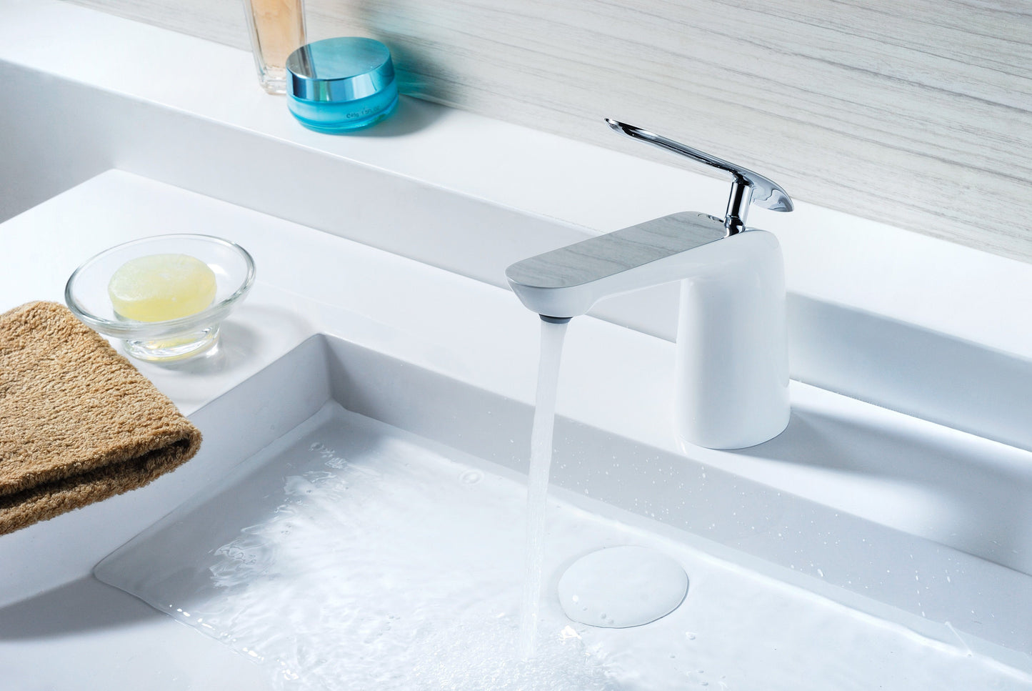 Etude Series Single Hole Single-Handle Low-Arc Bathroom Faucet in Polished Chrome - Luxe Bathroom Vanities