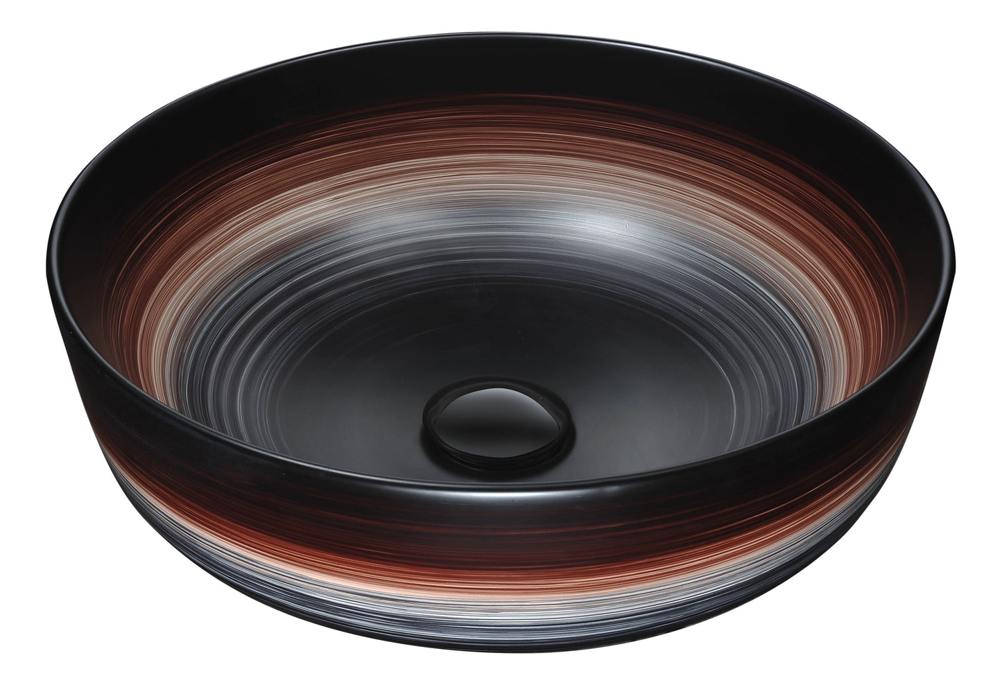 Astral Crown Series Ceramic Vessel Sink in Astral Blur Finish - Luxe Bathroom Vanities