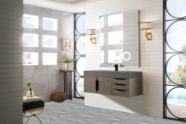 James Martin Mercer Island 48" Single Vanity with Glossy Composite Top - Luxe Bathroom Vanities