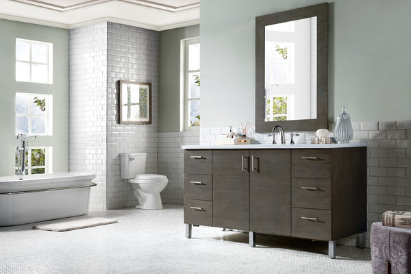 James Martin Metropolitan 60" Single Vanity with 3 CM Countertop - Luxe Bathroom Vanities