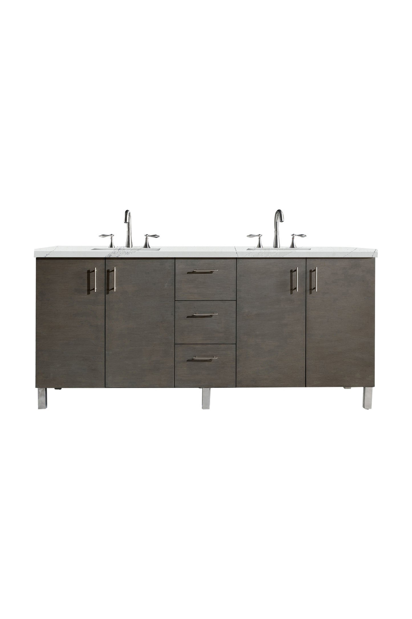 James Martin Metropolitan 72" Double Vanity with 3 CM Countertop - Luxe Bathroom Vanities