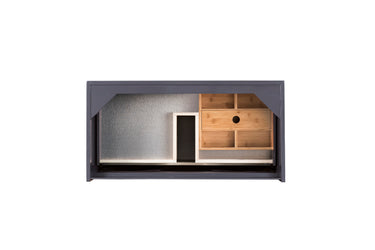 James Martin Milan 35.4" Single Vanity Cabinet with Metal Base (No Top) - Luxe Bathroom Vanities