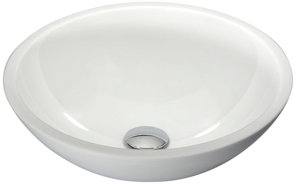 Egret Series Vessel Sink in White - Luxe Bathroom Vanities