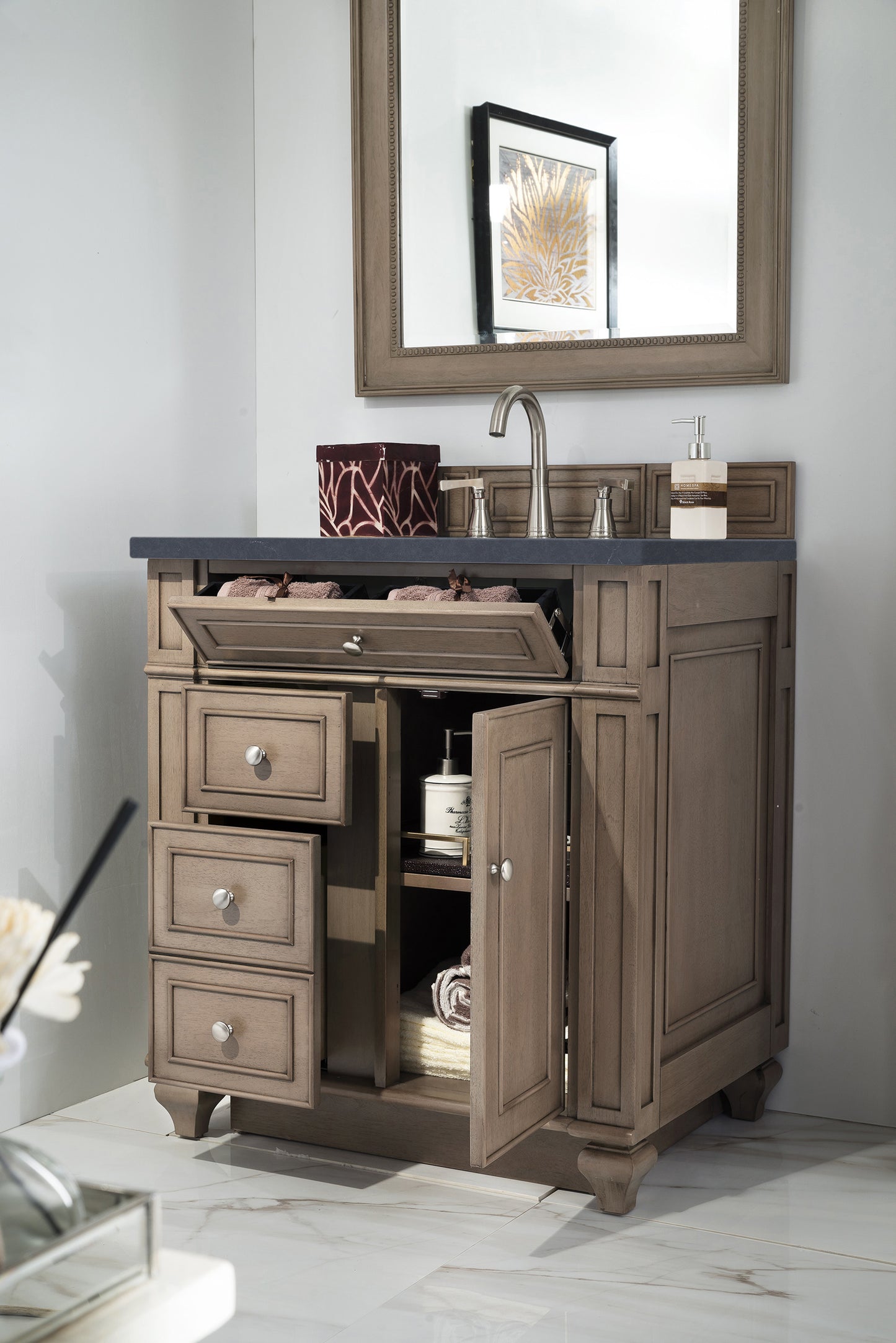 James Martin Bristol 30" Single Vanity with 3 CM Countertop