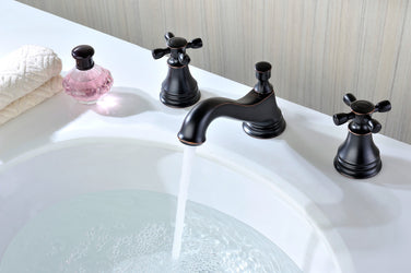 Melody Series 8 in. Widespread 2-Handle Mid-Arc Bathroom Faucet - Luxe Bathroom Vanities