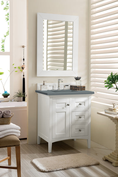 James Martin Palisades 30" Single Vanity with 3 CM Countertop - Luxe Bathroom Vanities