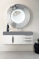 James Martin Mercer Island 48" Single Vanity with Glossy Composite Top - Luxe Bathroom Vanities