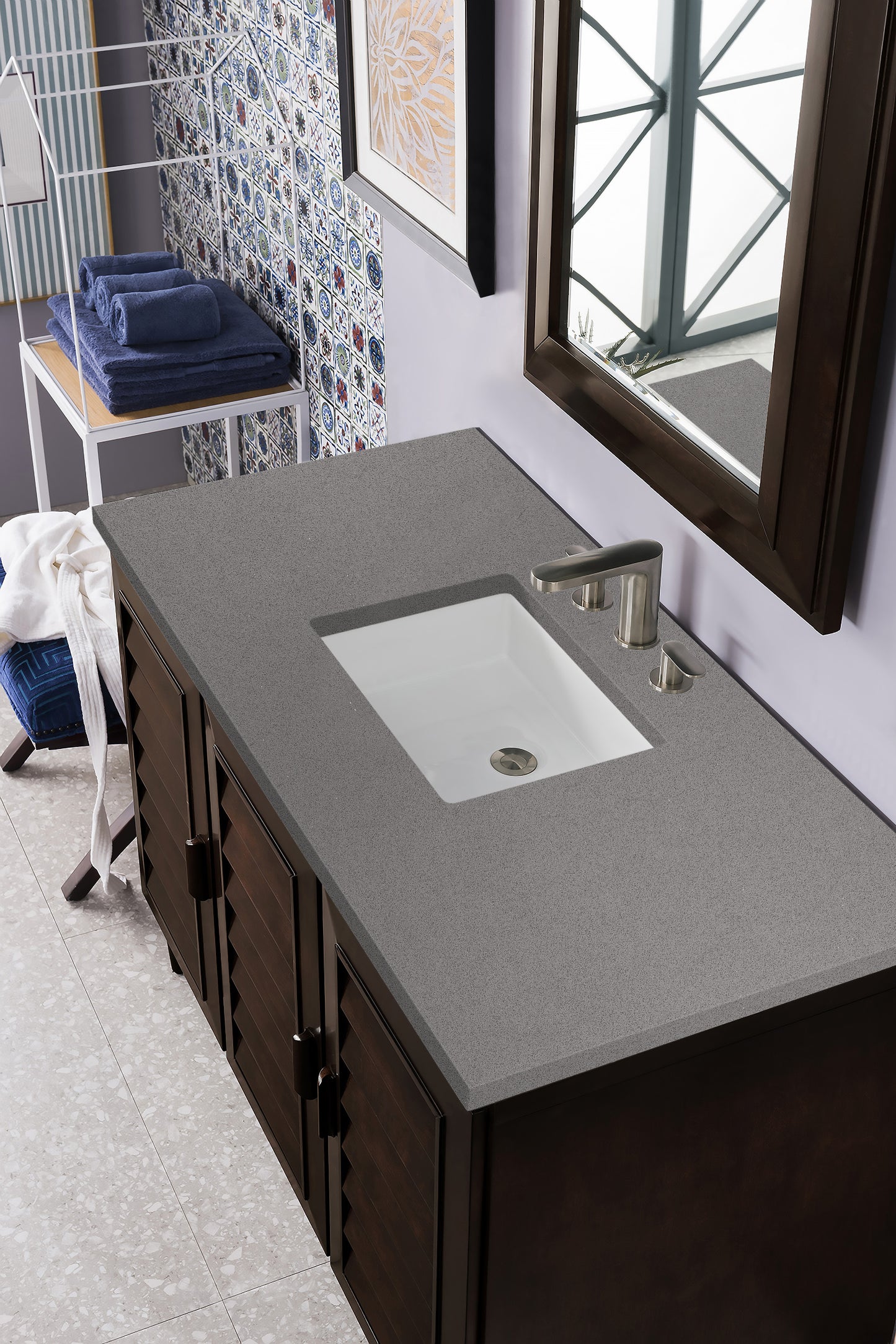 James Martin Portland 48" Single Vanity with 3 CM Countertop