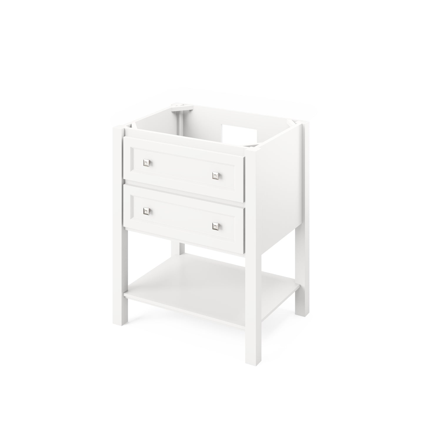 Hardware Resources Jeffrey Alexander 30" Adler Vanity, undermount rectangle bowl - Luxe Bathroom Vanities