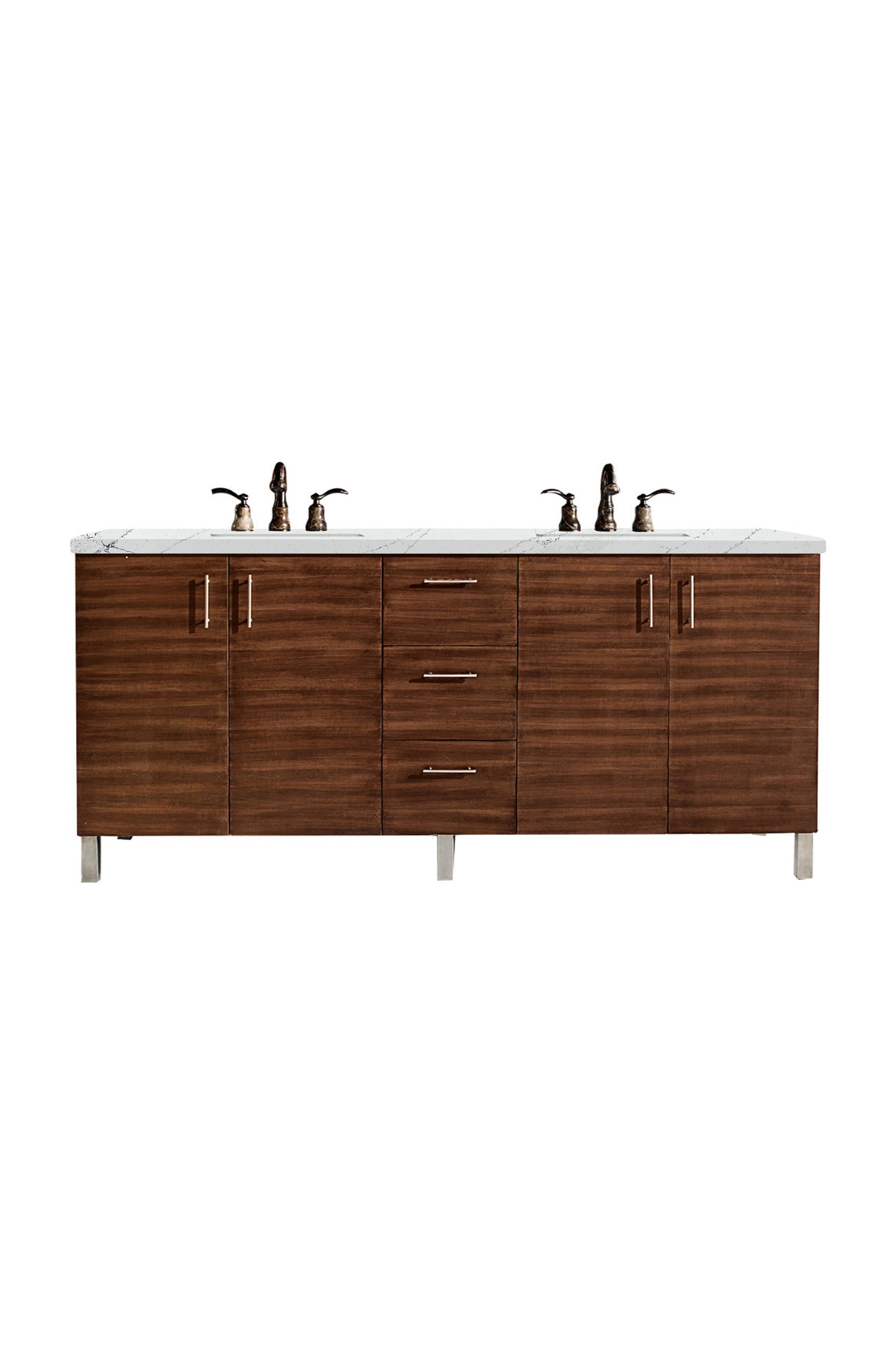 James Martin Metropolitan 72" Double Vanity with 3 CM Countertop - Luxe Bathroom Vanities