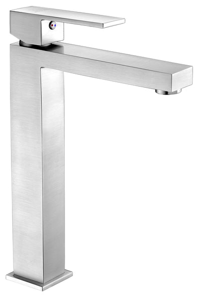 Forza Series Deco-Glass Vessel Sink in Lustrous Frosted with Enti Faucet - Luxe Bathroom Vanities