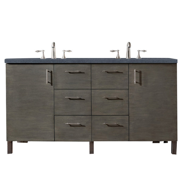 James Martin Metropolitan 60" Double Vanity with 3 CM Countertop - Luxe Bathroom Vanities