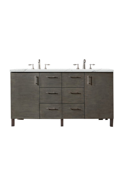 James Martin Metropolitan 60" Double Vanity with 3 CM Countertop - Luxe Bathroom Vanities