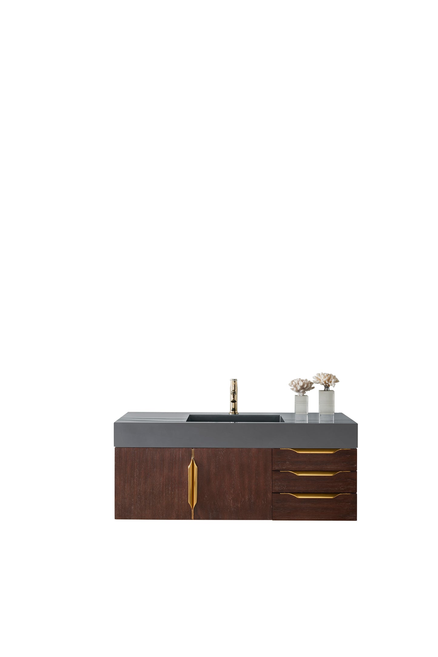 James Martin Mercer Island 48" Single Vanity with Glossy Composite Top - Luxe Bathroom Vanities