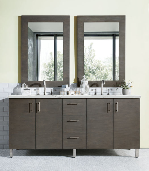 James Martin Metropolitan 72" Double Vanity with 3 CM Countertop - Luxe Bathroom Vanities