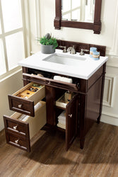James Martin Brittany 30" Single Vanity with 3 CM Countertop