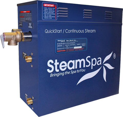 SteamSpa 12 KW QuickStart Acu-Steam Bath Generator - Luxe Bathroom Vanities Luxury Bathroom Fixtures Bathroom Furniture