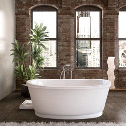 Atlantis Whirlpools Allure 36 x 66 Freestanding Tub with Center Drain - Luxe Bathroom Vanities Luxury Bathroom Fixtures Bathroom Furniture