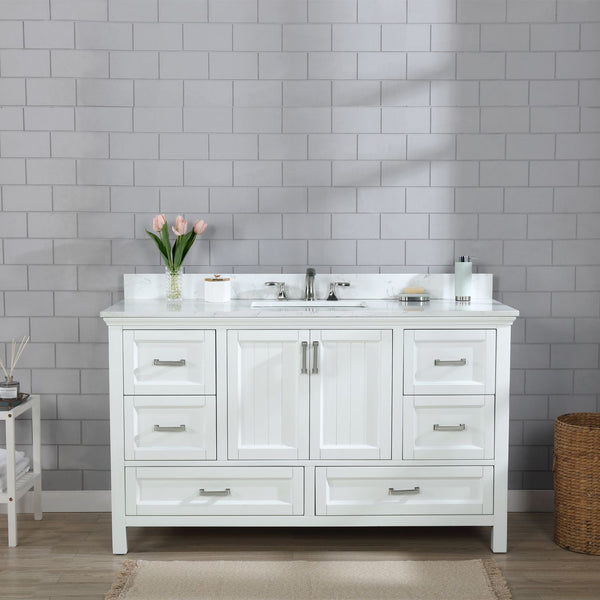 Altair Isla 60" Single Bathroom Vanity Set Countertop without Mirror - Luxe Bathroom Vanities