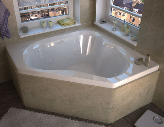 Atlantis Whirlpools Cascade 60 x 60 Corner Soaking Bathtub - Luxe Bathroom Vanities Luxury Bathroom Fixtures Bathroom Furniture