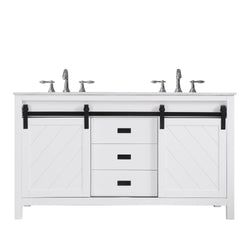 Altair Kinsley 60" Double Bathroom Vanity Set Countertop without Mirror - Luxe Bathroom Vanities