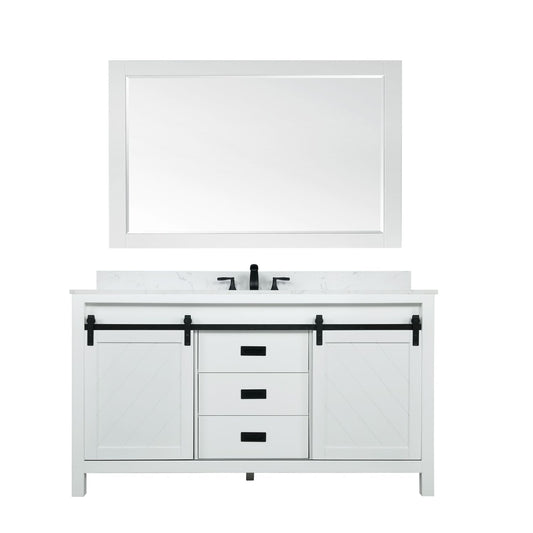 Altair Kinsley 60" Single Bathroom Vanity Set Countertop with Mirror - Luxe Bathroom Vanities