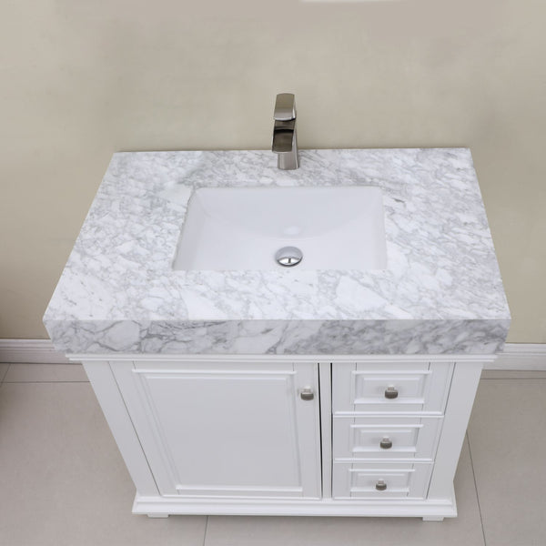 Altair Jardin 36" Single Bathroom Vanity Set Countertop without Mirror - Luxe Bathroom Vanities
