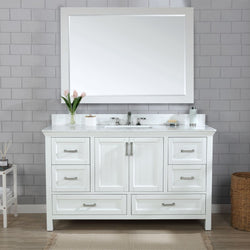 Altair Isla 60" Single Bathroom Vanity Set Countertop with Mirror - Luxe Bathroom Vanities
