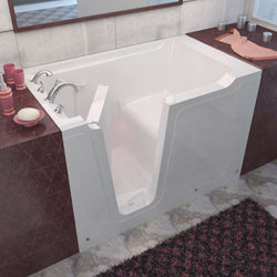 MediTub Walk-In 36 x 60 Left Drain White Soaking Walk-In - Luxe Bathroom Vanities Luxury Bathroom Fixtures Bathroom Furniture