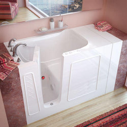 MediTub Walk-In 30 x 53 Left Drain Whirlpool Jetted Walk-In Bathtub - Luxe Bathroom Vanities Luxury Bathroom Fixtures Bathroom Furniture
