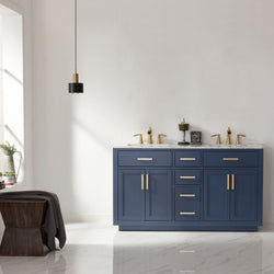 Altair Ivy 60" Double Bathroom Vanity Set Countertop without Mirror - Luxe Bathroom Vanities