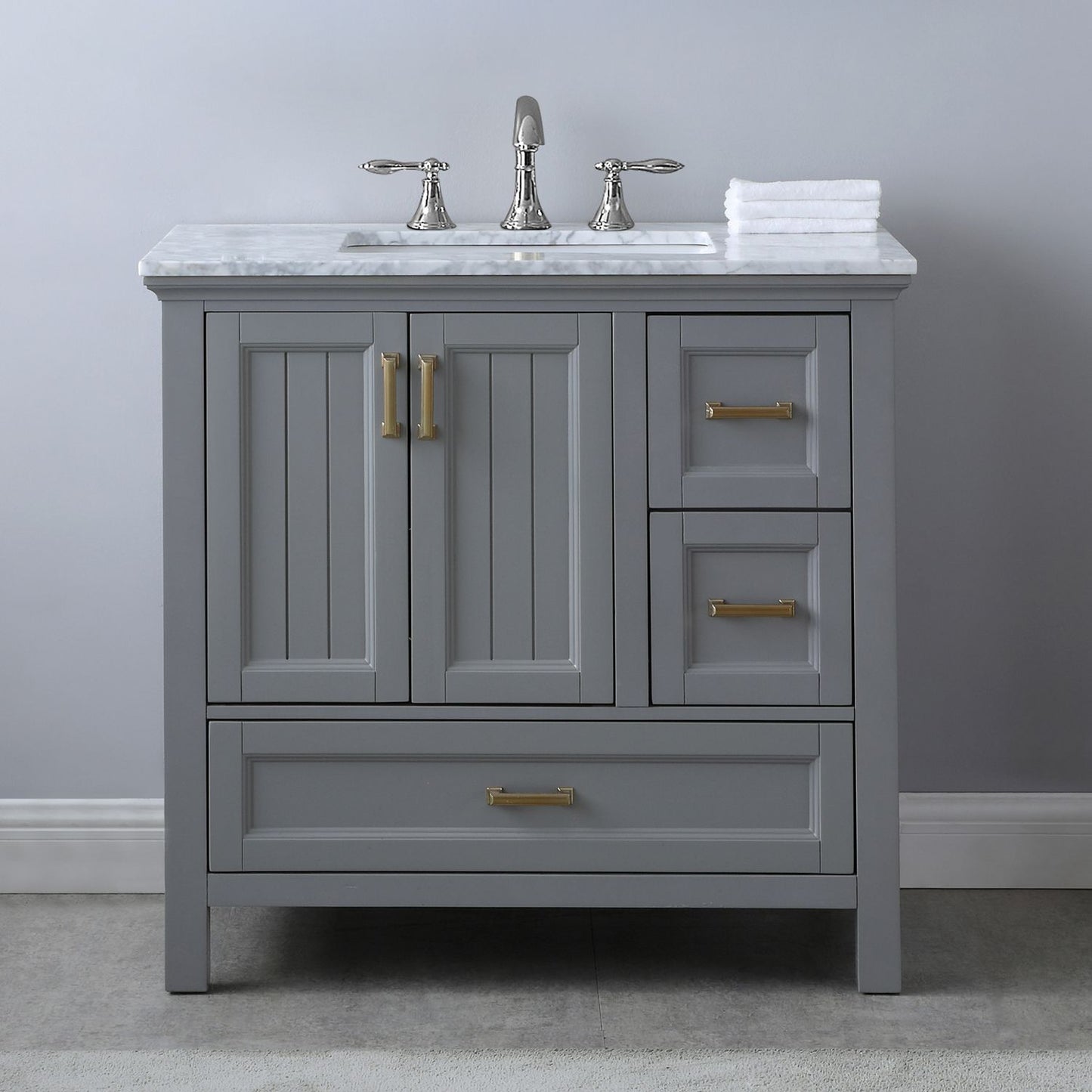 Altair Isla 36" Single Bathroom Vanity Set Countertop without Mirror - Luxe Bathroom Vanities
