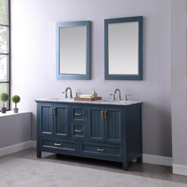 Altair Isla 60" Double Bathroom Vanity Set Countertop with Mirror - Luxe Bathroom Vanities