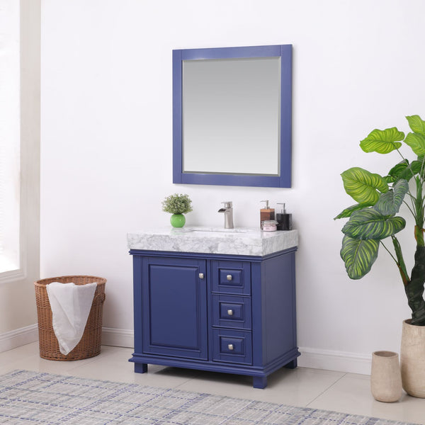 Altair Jardin 36" Single Bathroom Vanity Set Countertop with Mirror - Luxe Bathroom Vanities