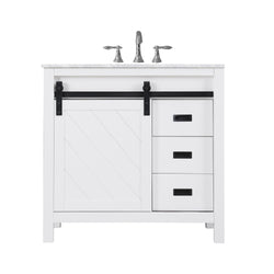 Altair Kinsley 36" Single Bathroom Vanity Set Countertop without Mirror - Luxe Bathroom Vanities