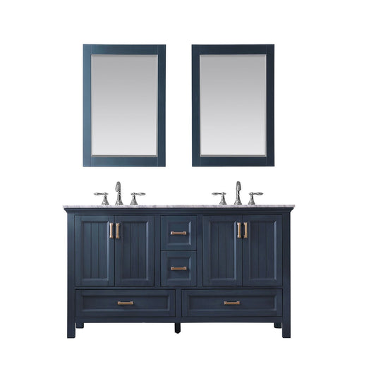 Altair Isla 60" Double Bathroom Vanity Set Countertop with Mirror - Luxe Bathroom Vanities