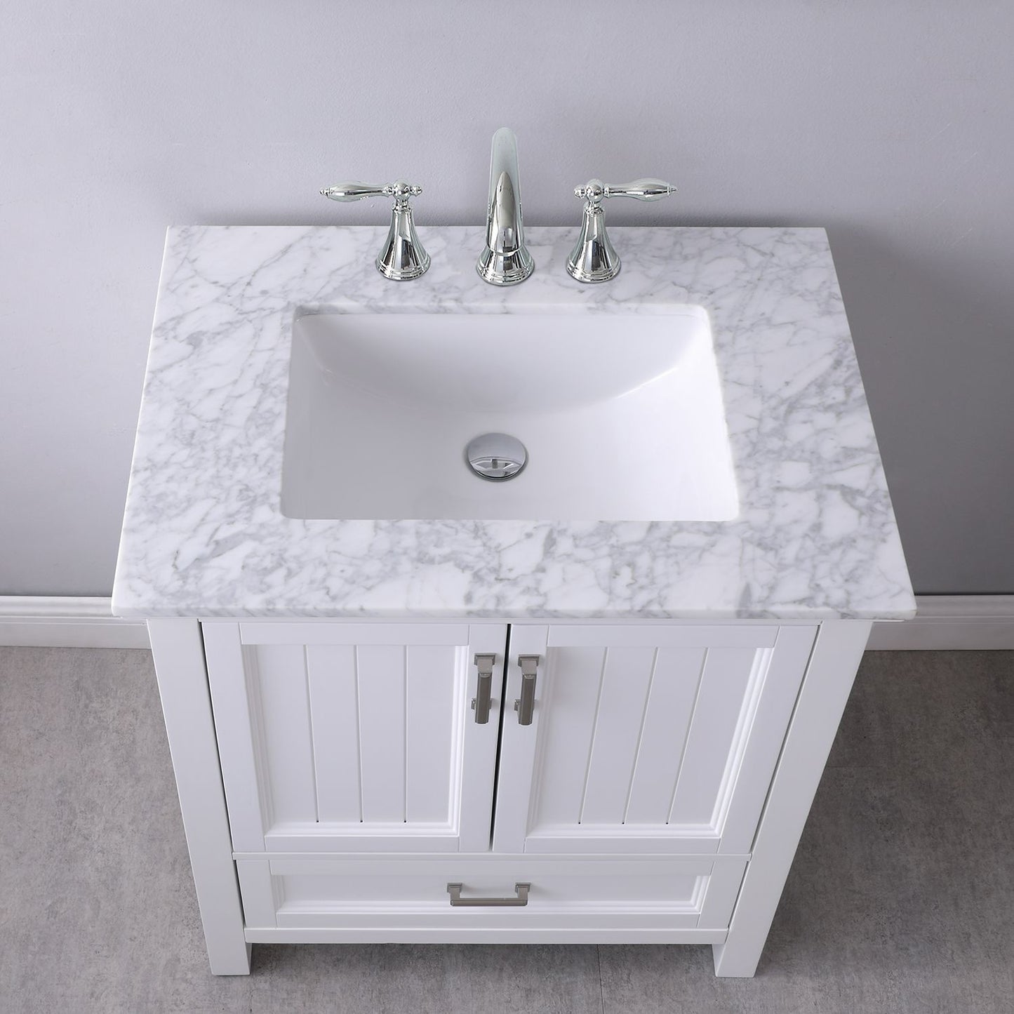 Altair Isla 30" Single Bathroom Vanity Set Countertop with Mirror - Luxe Bathroom Vanities