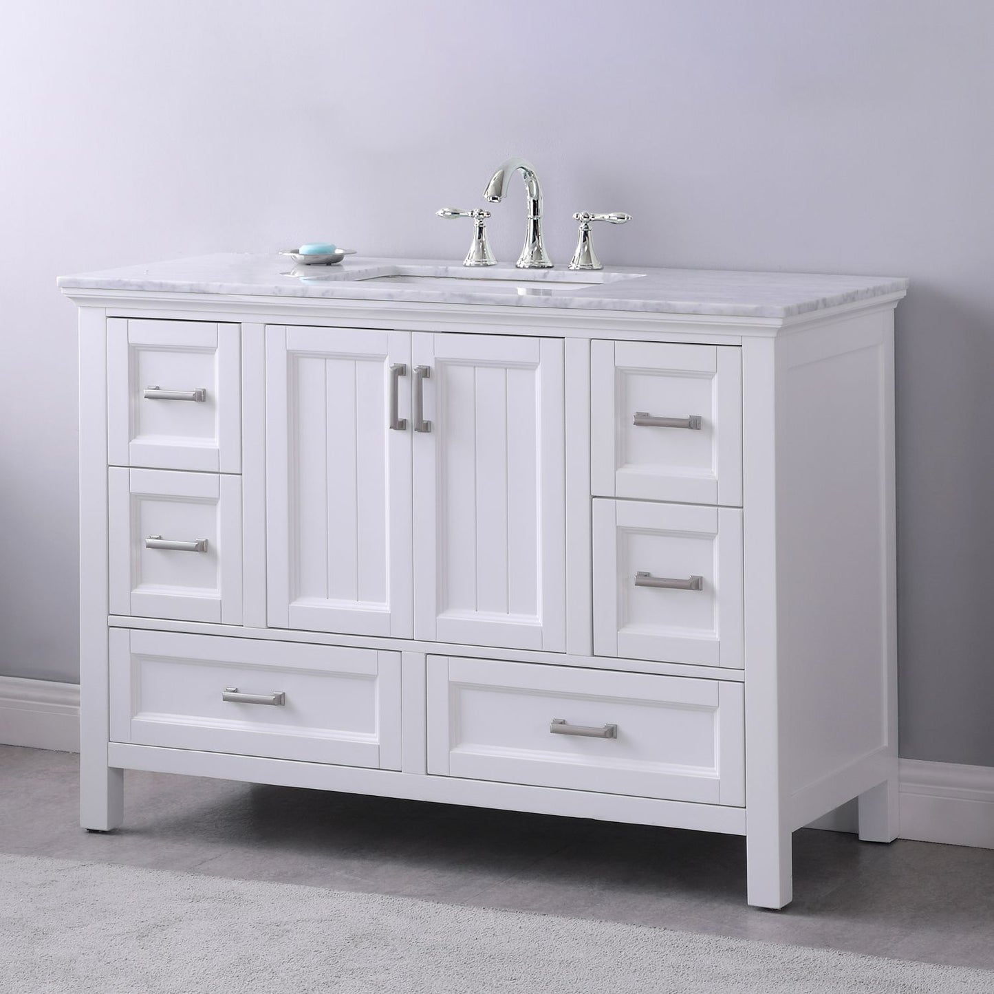 Altair Isla 48" Single Bathroom Vanity Set Countertop without Mirror - Luxe Bathroom Vanities