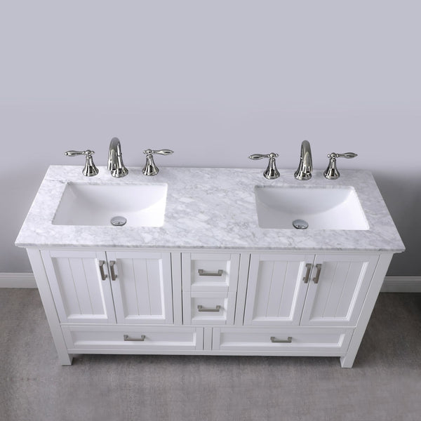 Altair Isla 60" Double Bathroom Vanity Set Countertop with Mirror - Luxe Bathroom Vanities