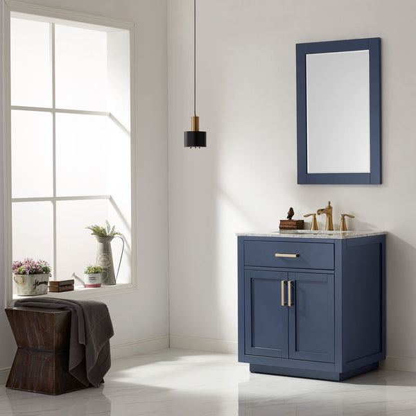 Altair Ivy 30" Single Bathroom Vanity Set Countertop with Mirror - Luxe Bathroom Vanities