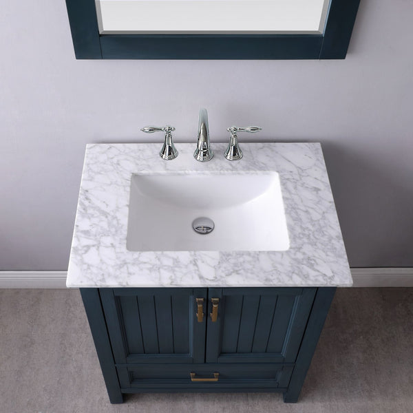 Altair Isla 30" Single Bathroom Vanity Set Countertop with Mirror - Luxe Bathroom Vanities