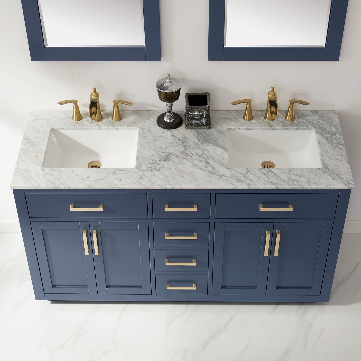 Altair Ivy 60" Double Bathroom Vanity Set Countertop with Mirror - Luxe Bathroom Vanities