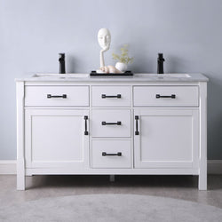 Altair Maribella 60" Double Bathroom Vanity Set Countertop without Mirror - Luxe Bathroom Vanities