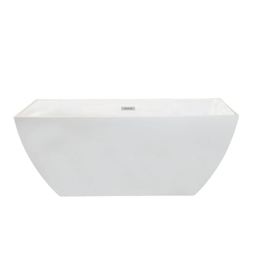Altair Montague 59" x 30" Freestanding Soaking Acrylic Bathtub - Luxe Bathroom Vanities