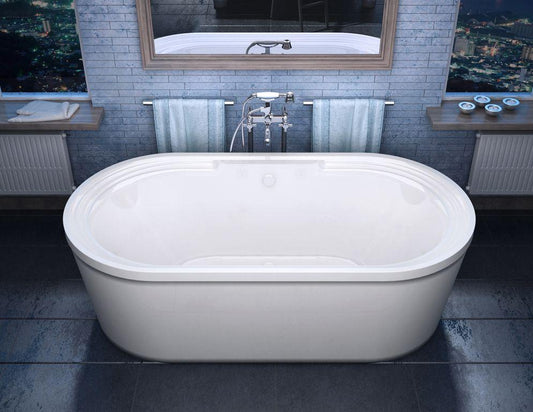 Atlantis Whirlpools Royale 34 x 67 Oval Freestanding Soaker Bathtub - Luxe Bathroom Vanities Luxury Bathroom Fixtures Bathroom Furniture