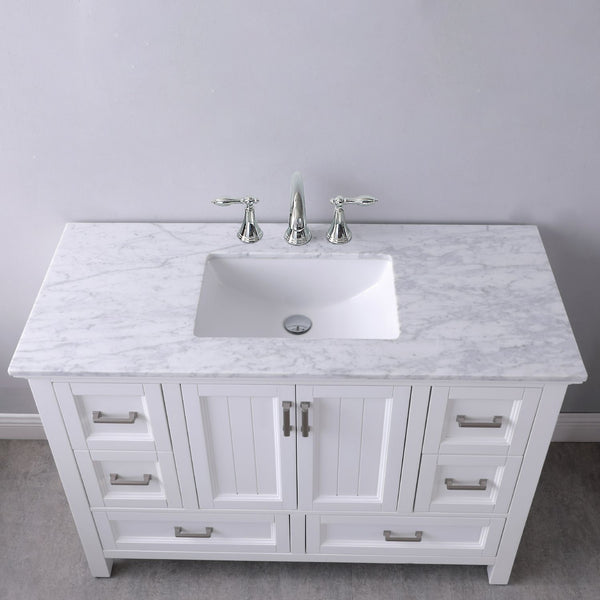 Altair Isla 48" Single Bathroom Vanity Set Countertop without Mirror - Luxe Bathroom Vanities