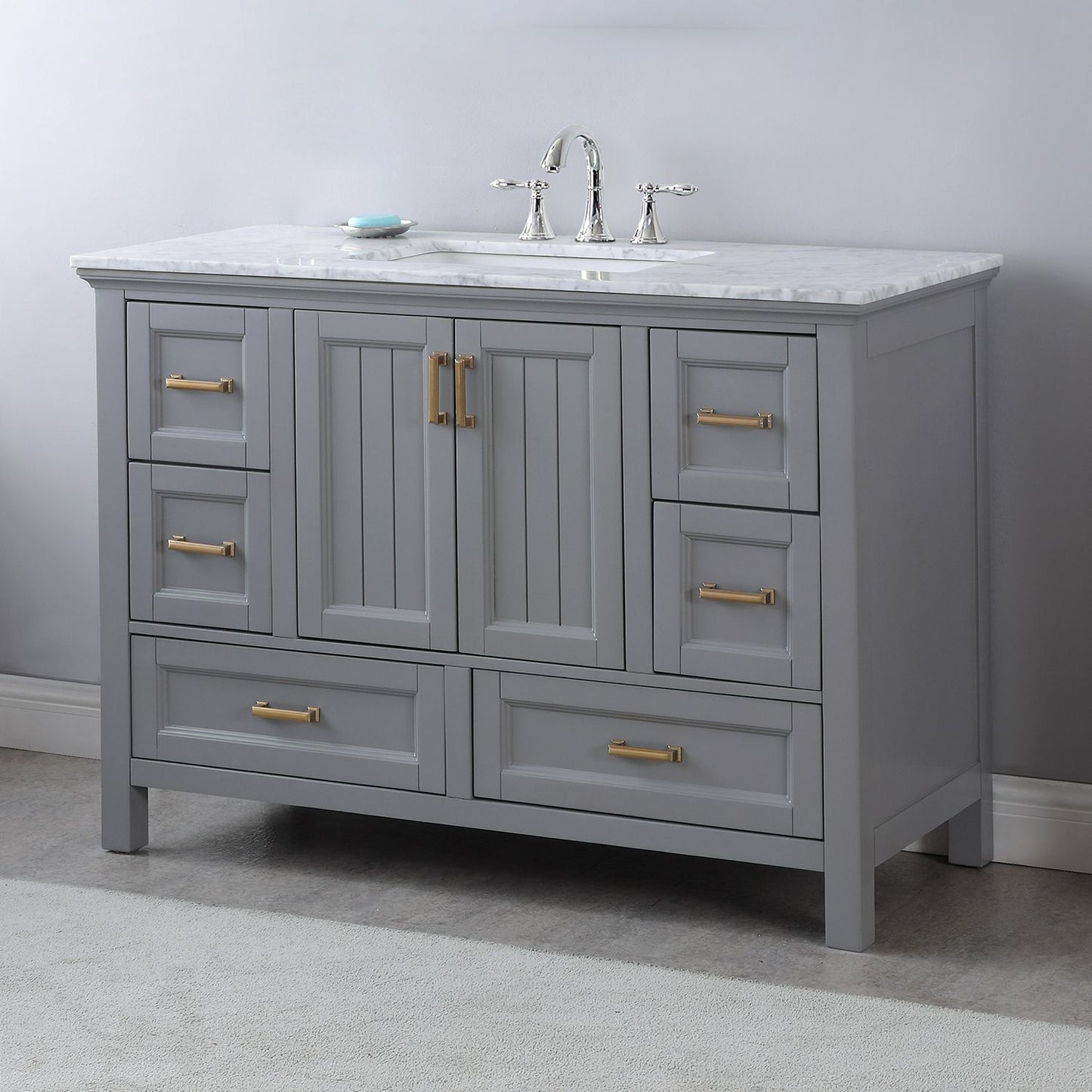 Altair Isla 48" Single Bathroom Vanity Set Countertop without Mirror - Luxe Bathroom Vanities